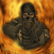 аватар Стрелок на огненном фоне