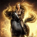 аватар Воительница на вороном коне