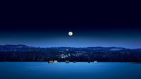 аватар панорама ночи при полнолунии