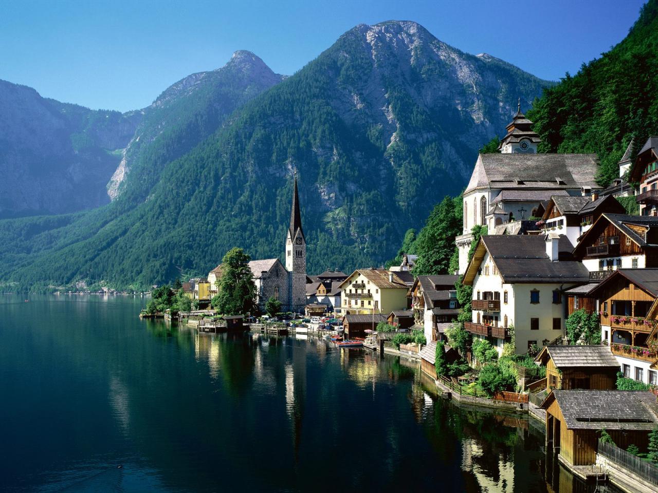 обои Hallstatt, Austria фото