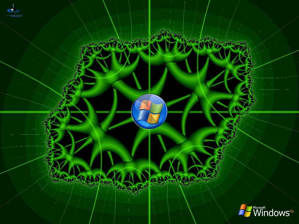 обои Зеленая Windows фото