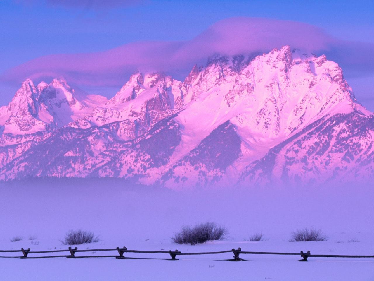 обои Sunrise, Grand Teton National Park, Wyoming фото