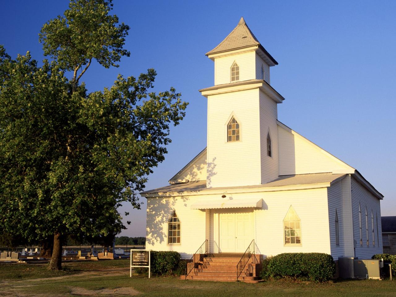 обои Shiloh Methodist Church, Dooly County, Georgia фото