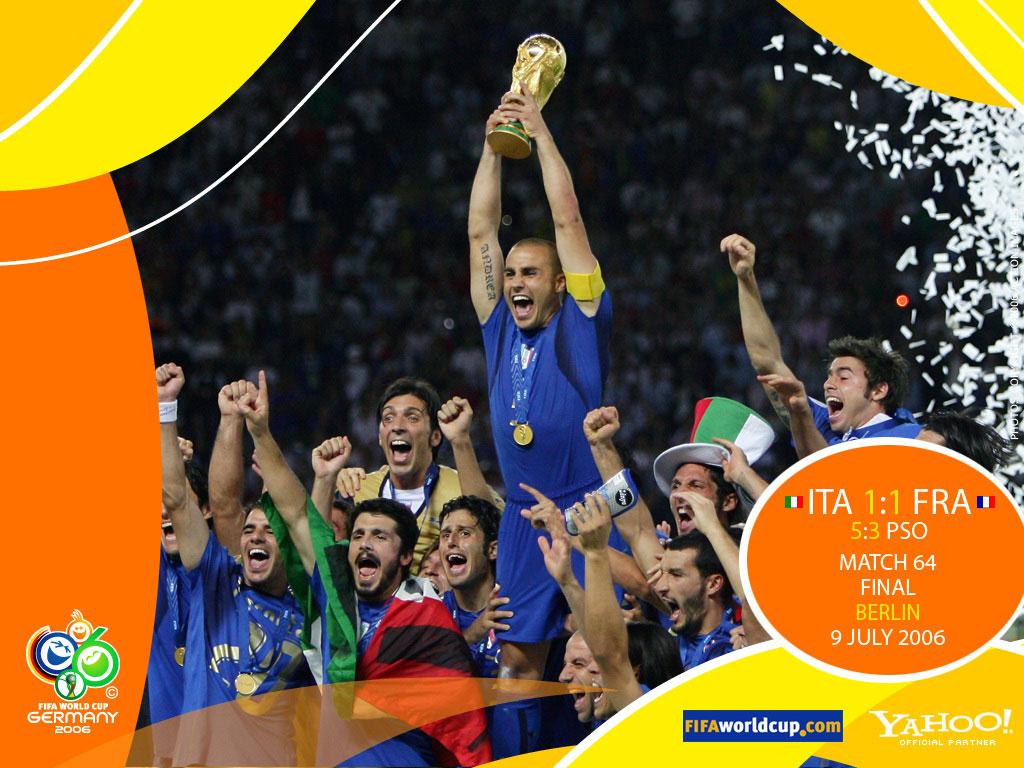 обои Сборная Италии - чемпион мира 2006 г фото