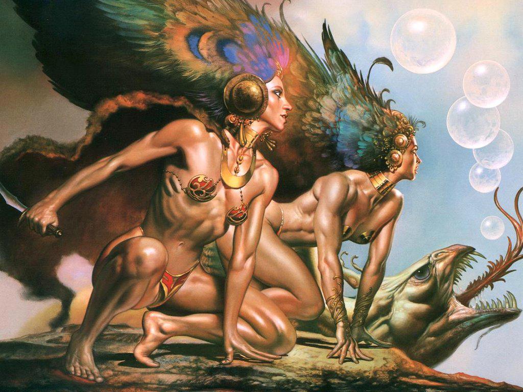 обои Boris Vallejo - Bird Of Evil фото