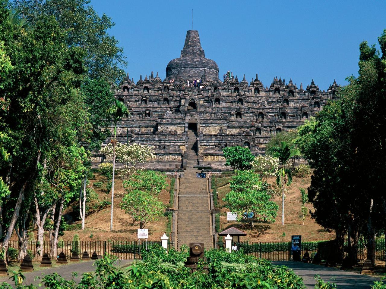 обои Borobudur, Java, Indonesia фото