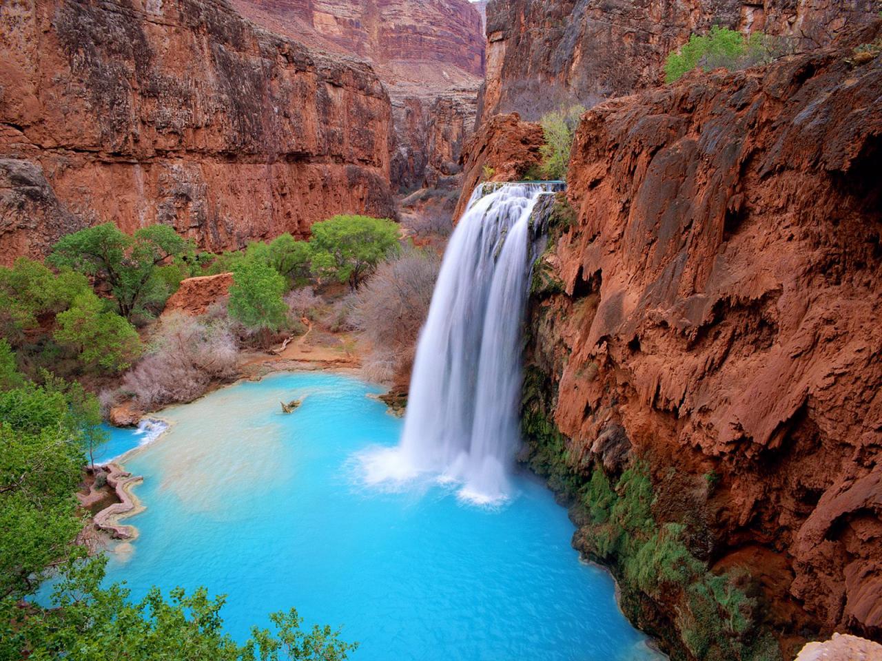 обои Havasu Falls, Havasupai Nation, Arizona фото