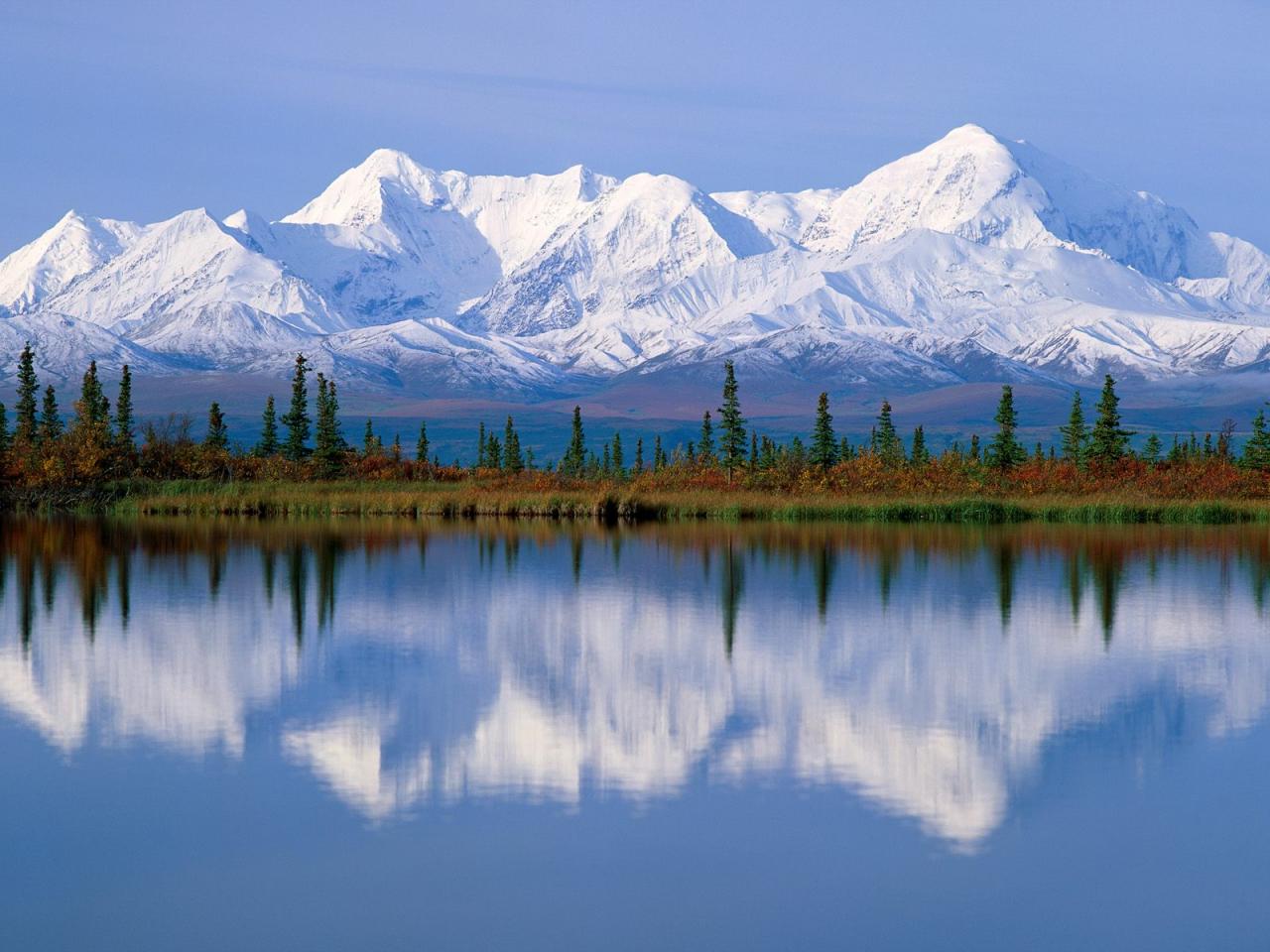 обои Majestic Reflections, Alaska фото