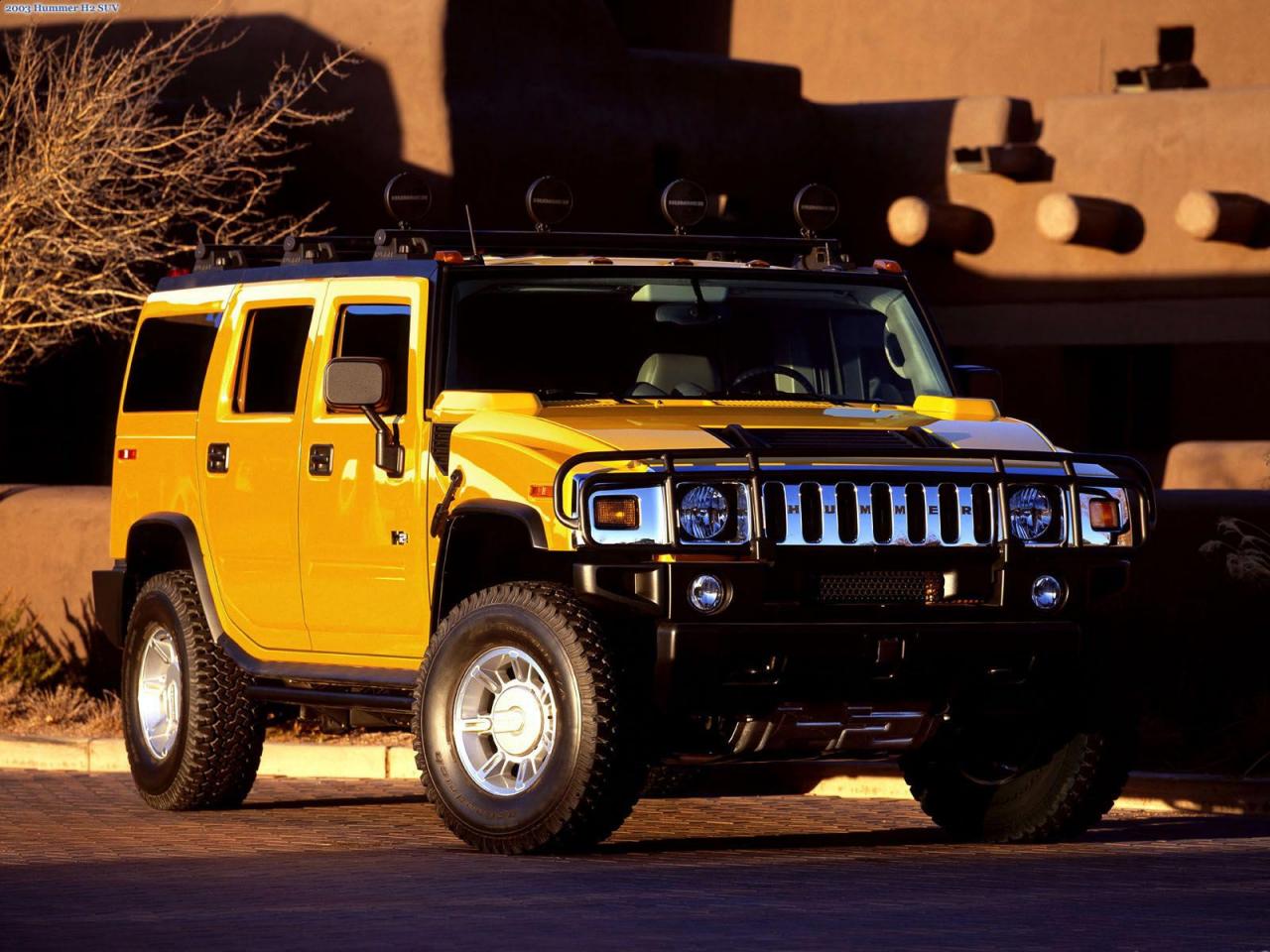 обои Hummer желтый фото