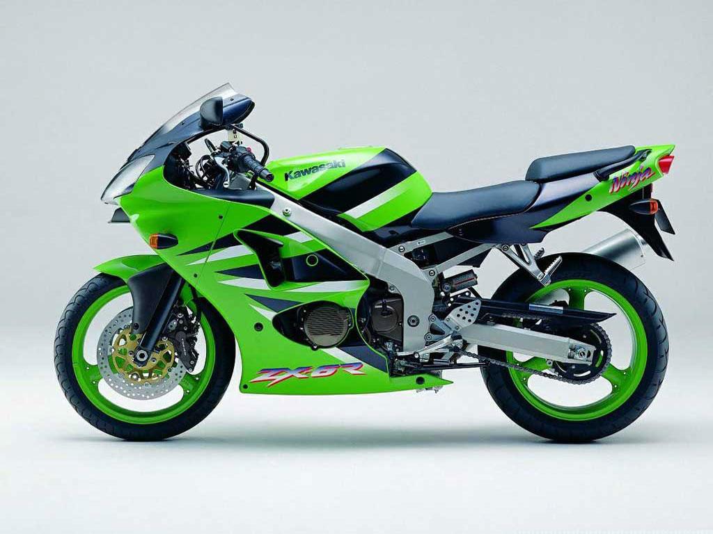 обои Kawasaki ZX6R  (зеленый) фото