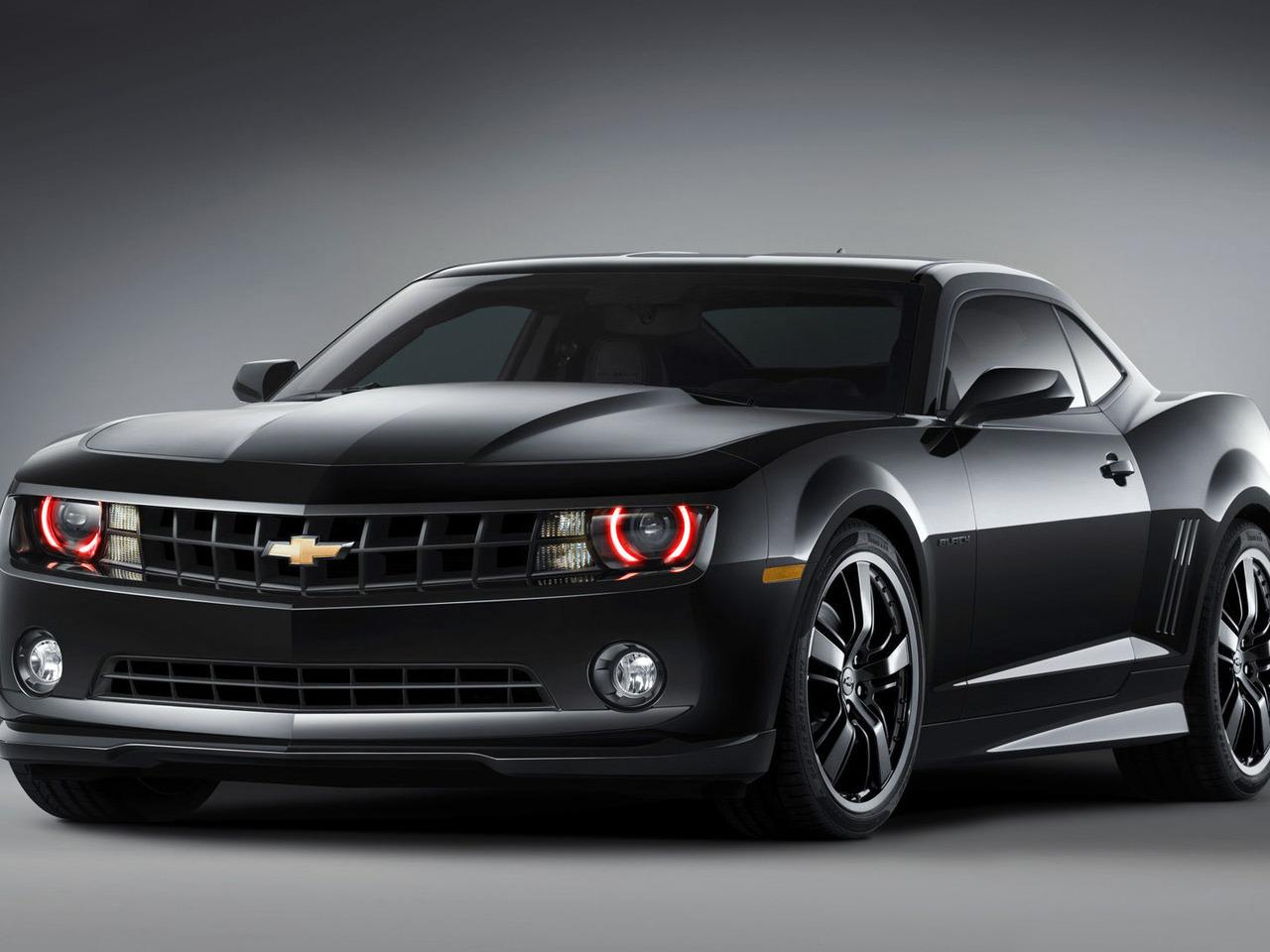 обои Chevrolet - Camaro Black Concept - 2008 - front фото