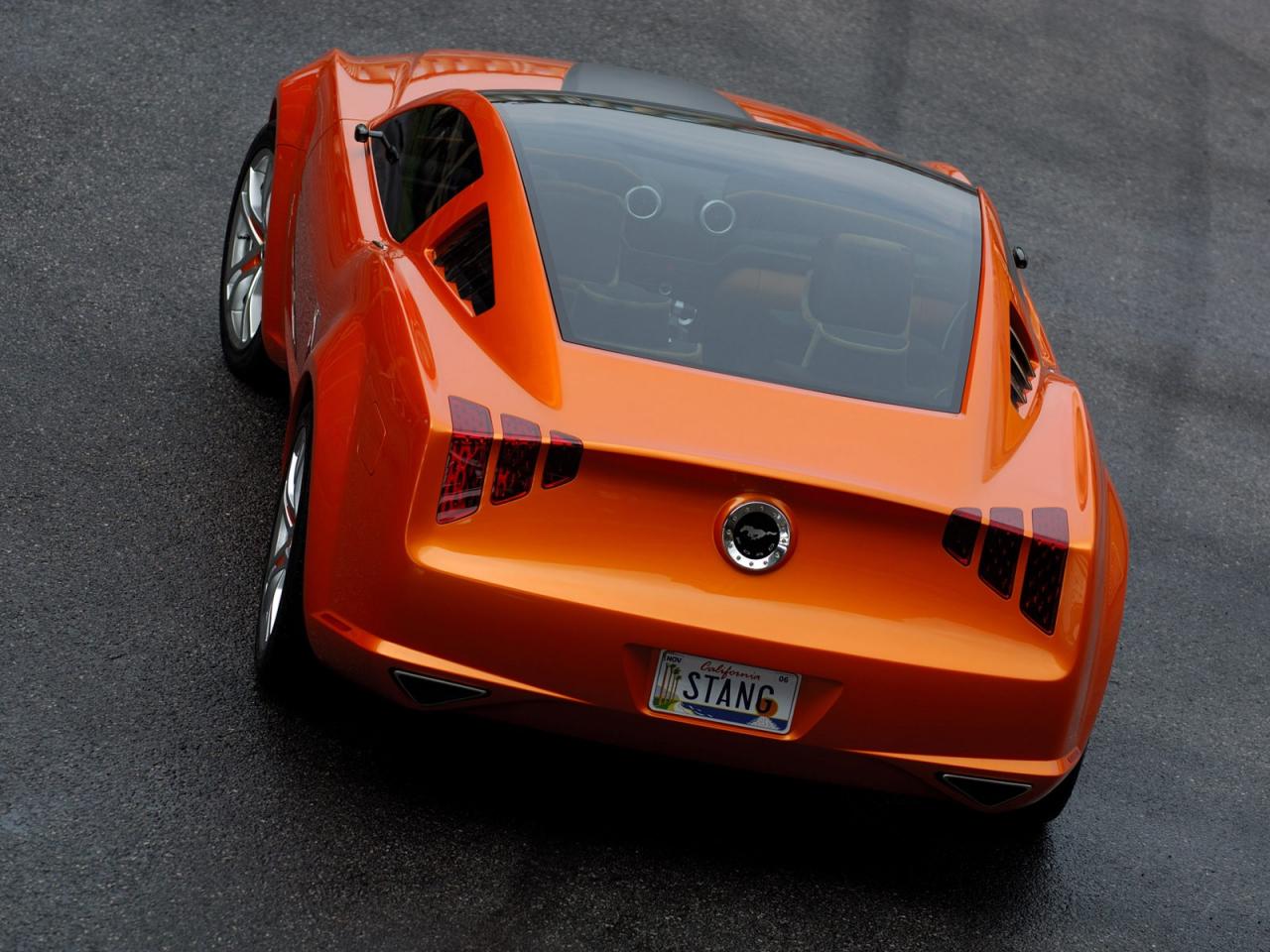 обои Ford mustang orange фото