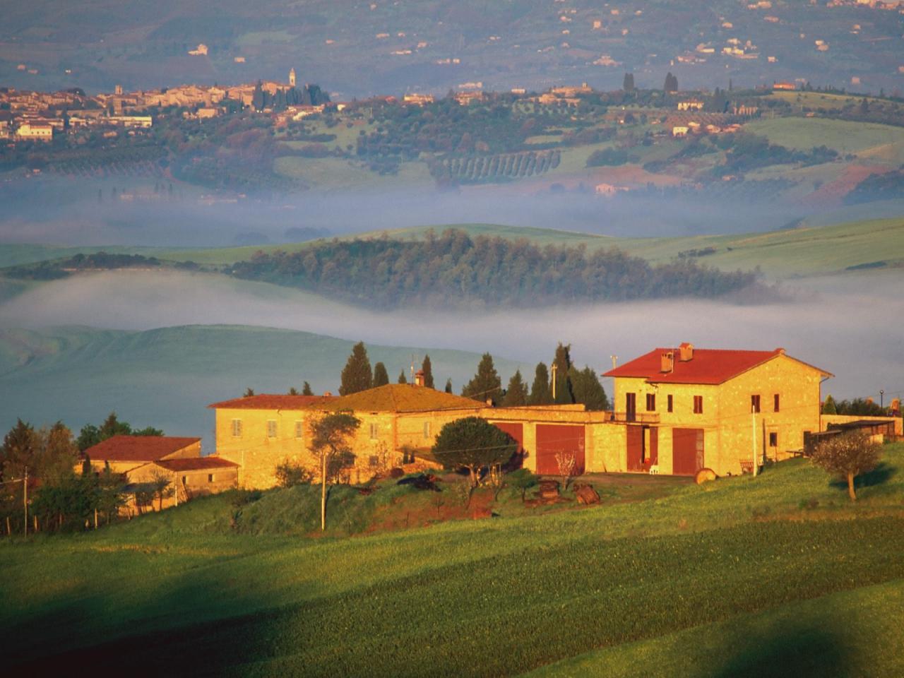 обои Val d Orcia, Tuscany, Italy фото