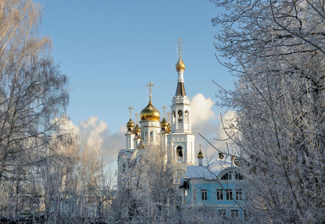 обои Золотые купола России фото