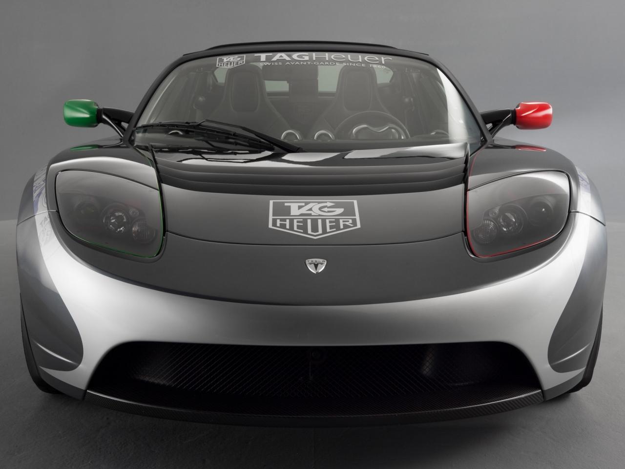 обои Tesla Roadster Sport TAG Heuer 2010 спереди фото