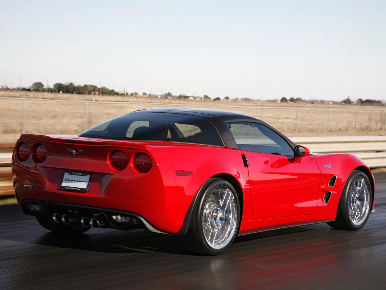 обои Hennessey Corvette ZR700 (C6) 2009 зад фото