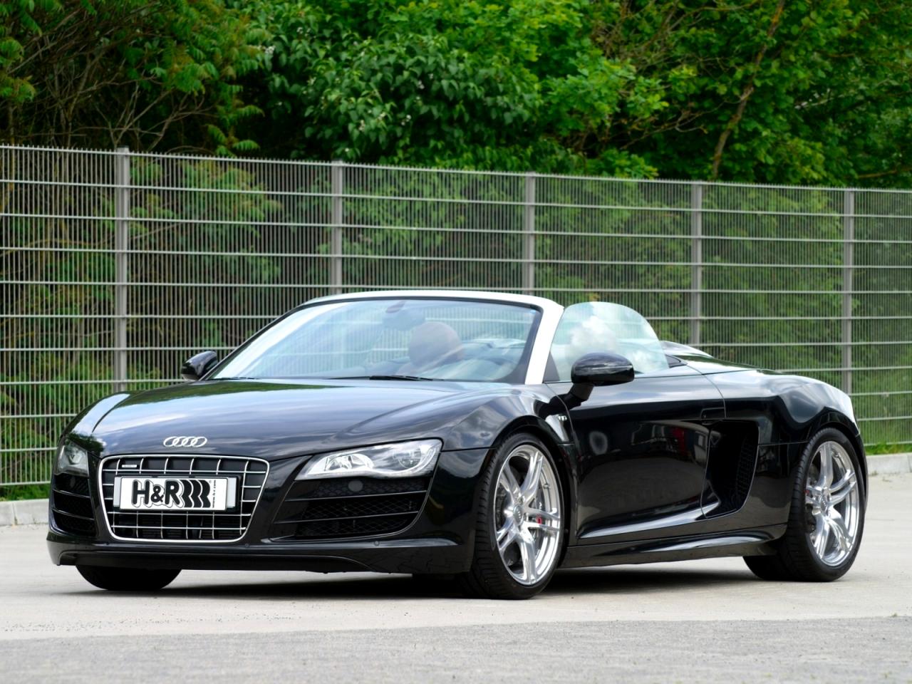 обои H&R Audi R8 V10 Spyder 2010 перед фото