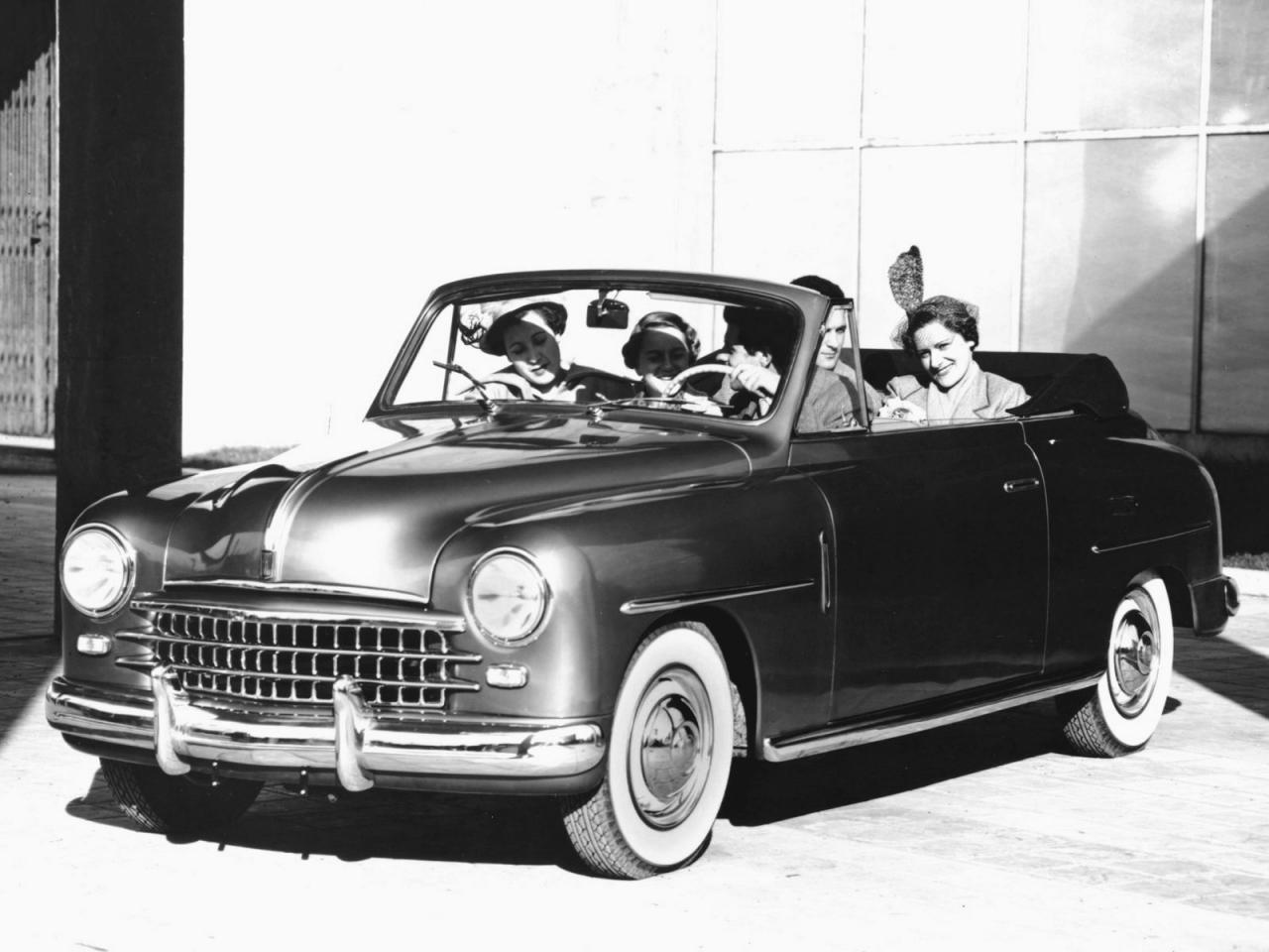 обои Fiat 1400 Cabriolet (101) 1950 перед фото