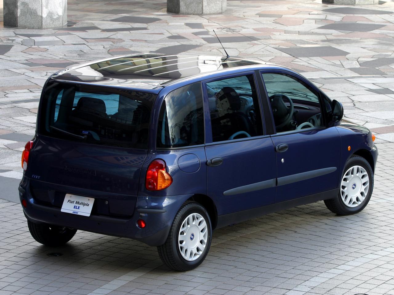 обои Fiat Multipla JP-spec 2001 синяя фото