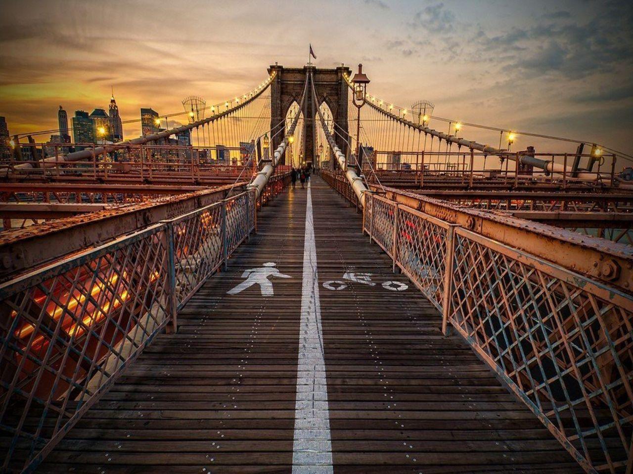 обои Бруклинский мост. Нью-Йорк. США фото