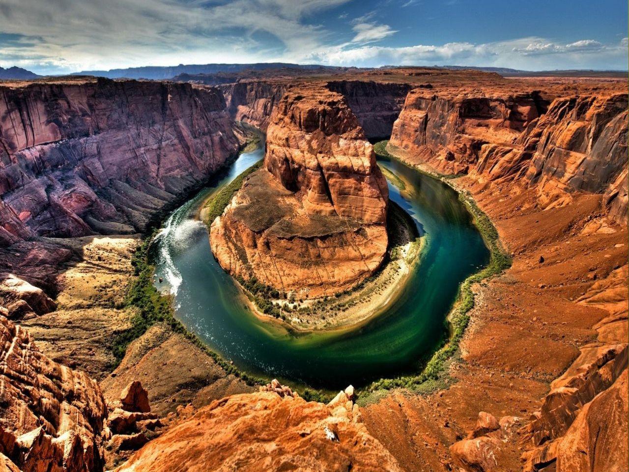 обои Изгиб реки Колорадо фото
