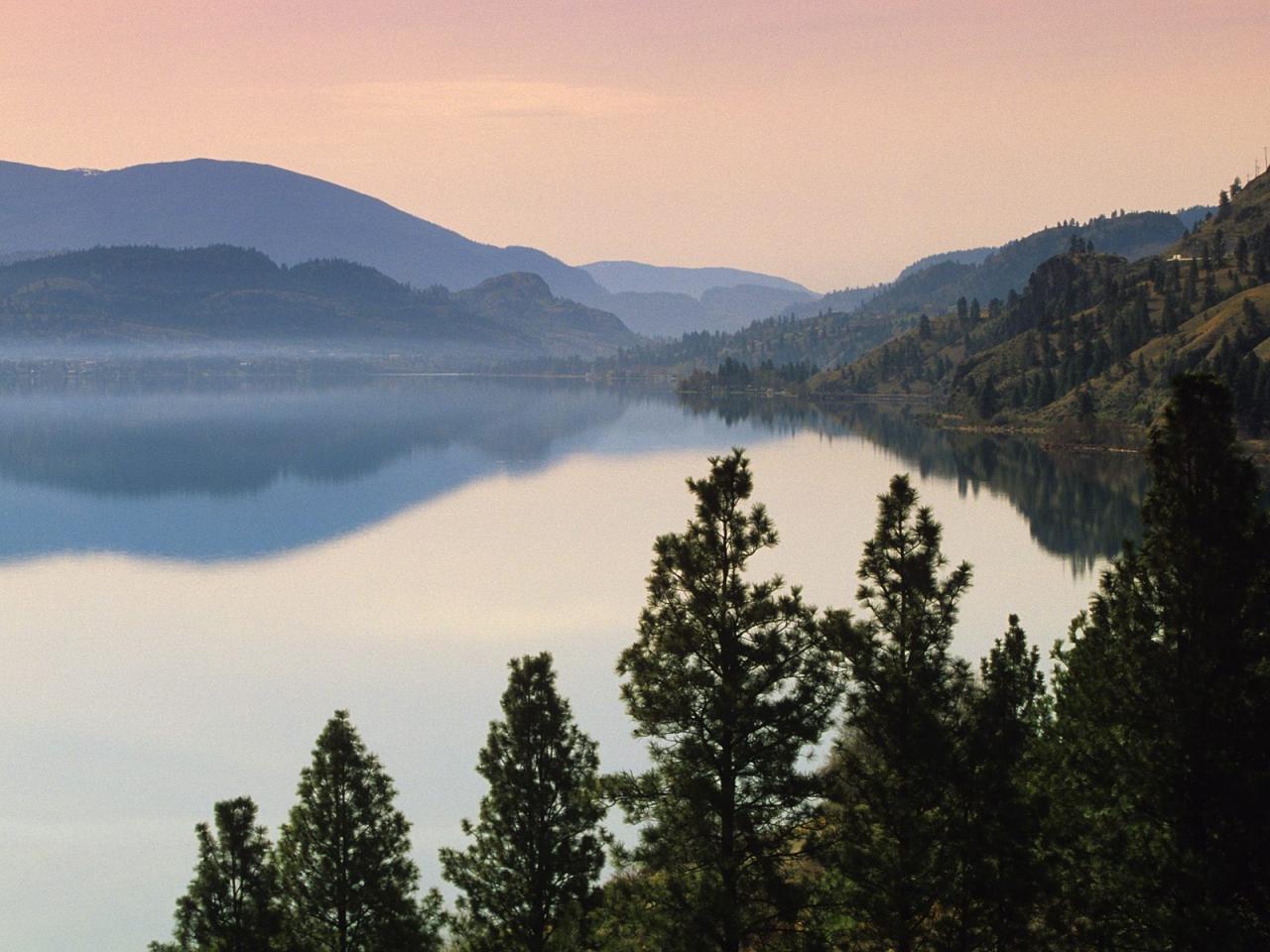 обои Skaha Lake, Okanagan Valley, British Columbia, Canada фото