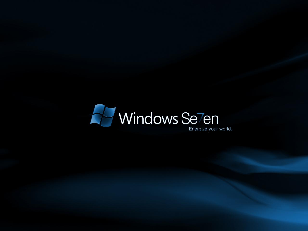 обои Windows 7 - темнота фото