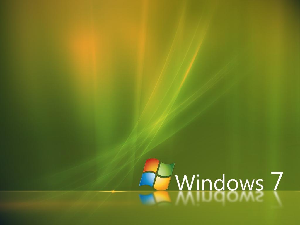 обои Windows 7 - зеленая тема фото