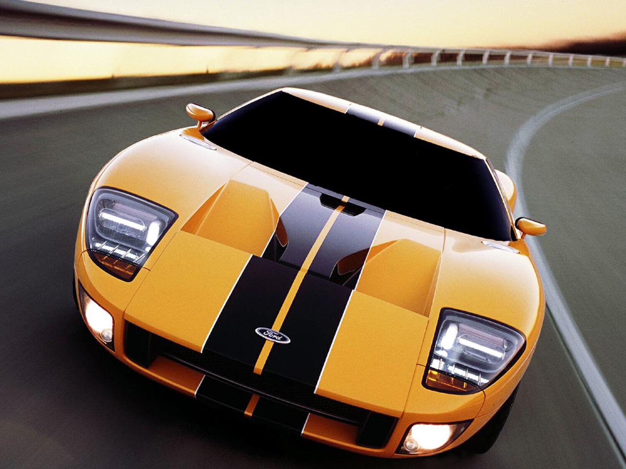 обои Желтый FORD GT фото