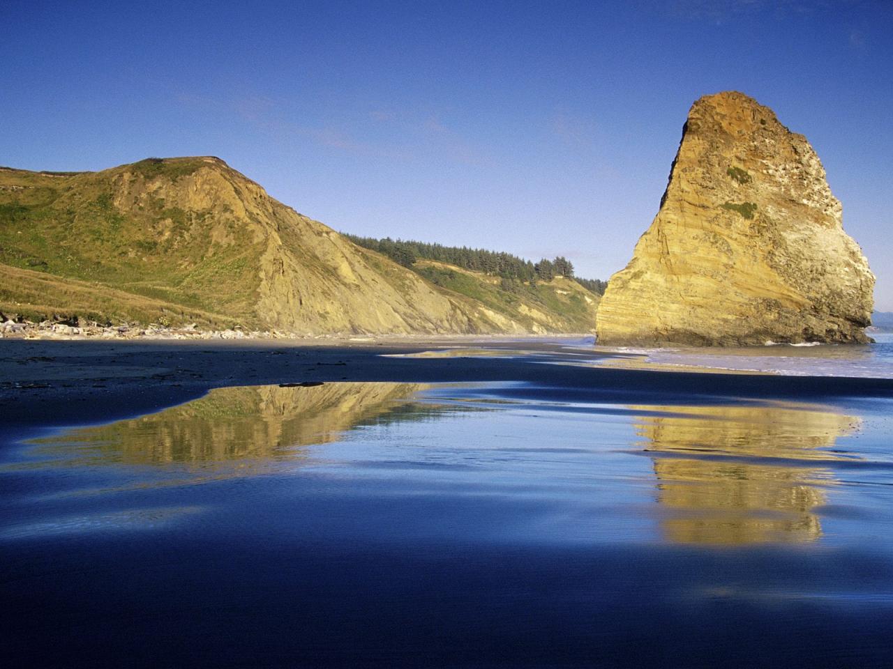 обои Rock Formation, Cape Blanco, Oregon фото