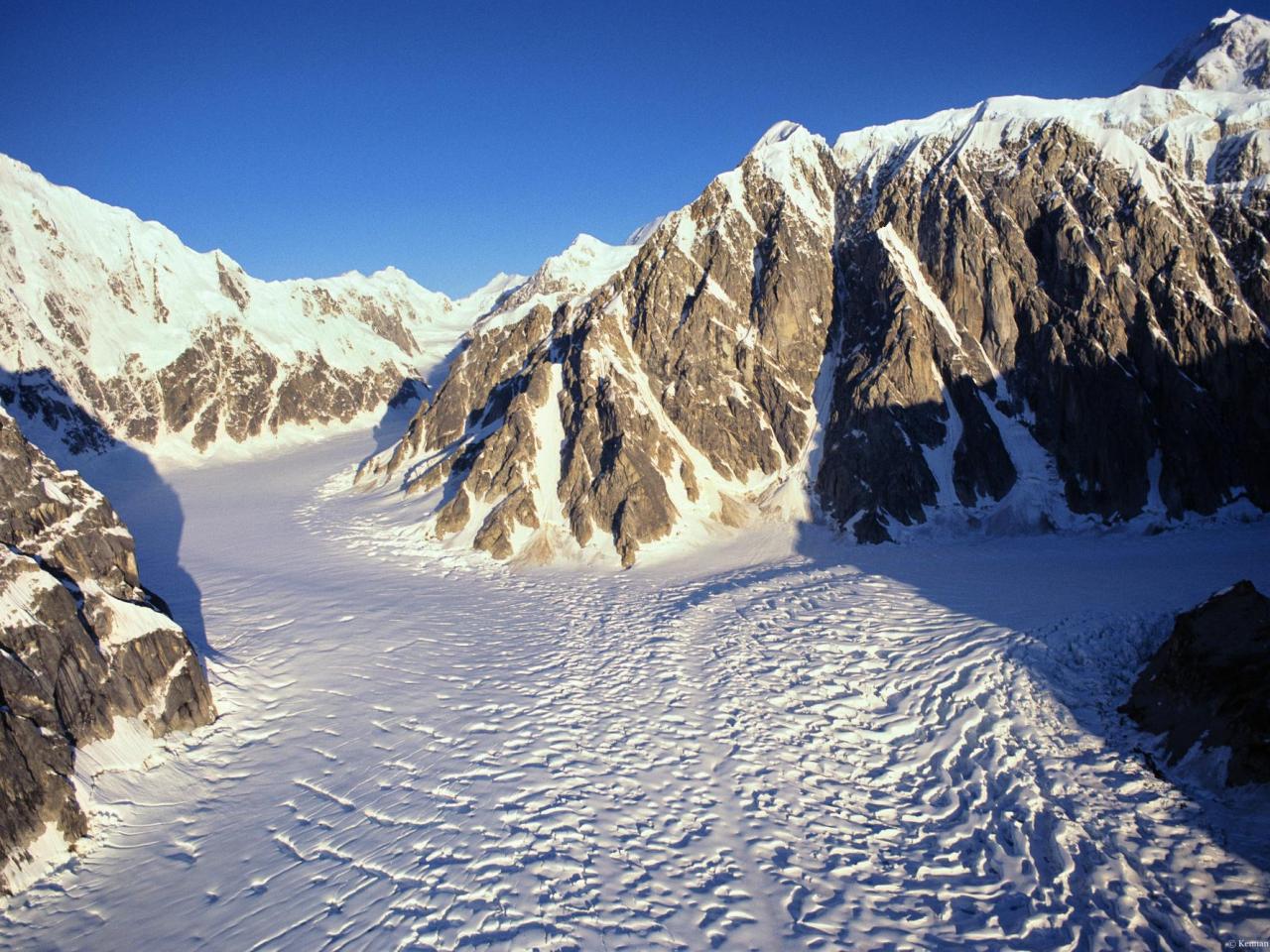 обои Merging Glaciers, Alaska фото
