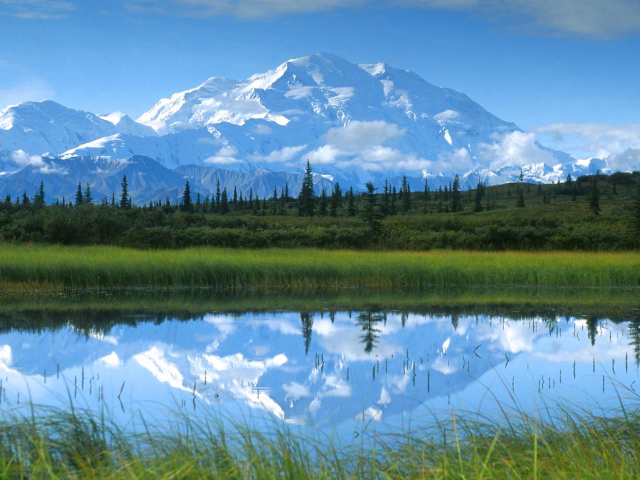 обои Reflections, Mount McKinley, Denali National Park, Alaska фото