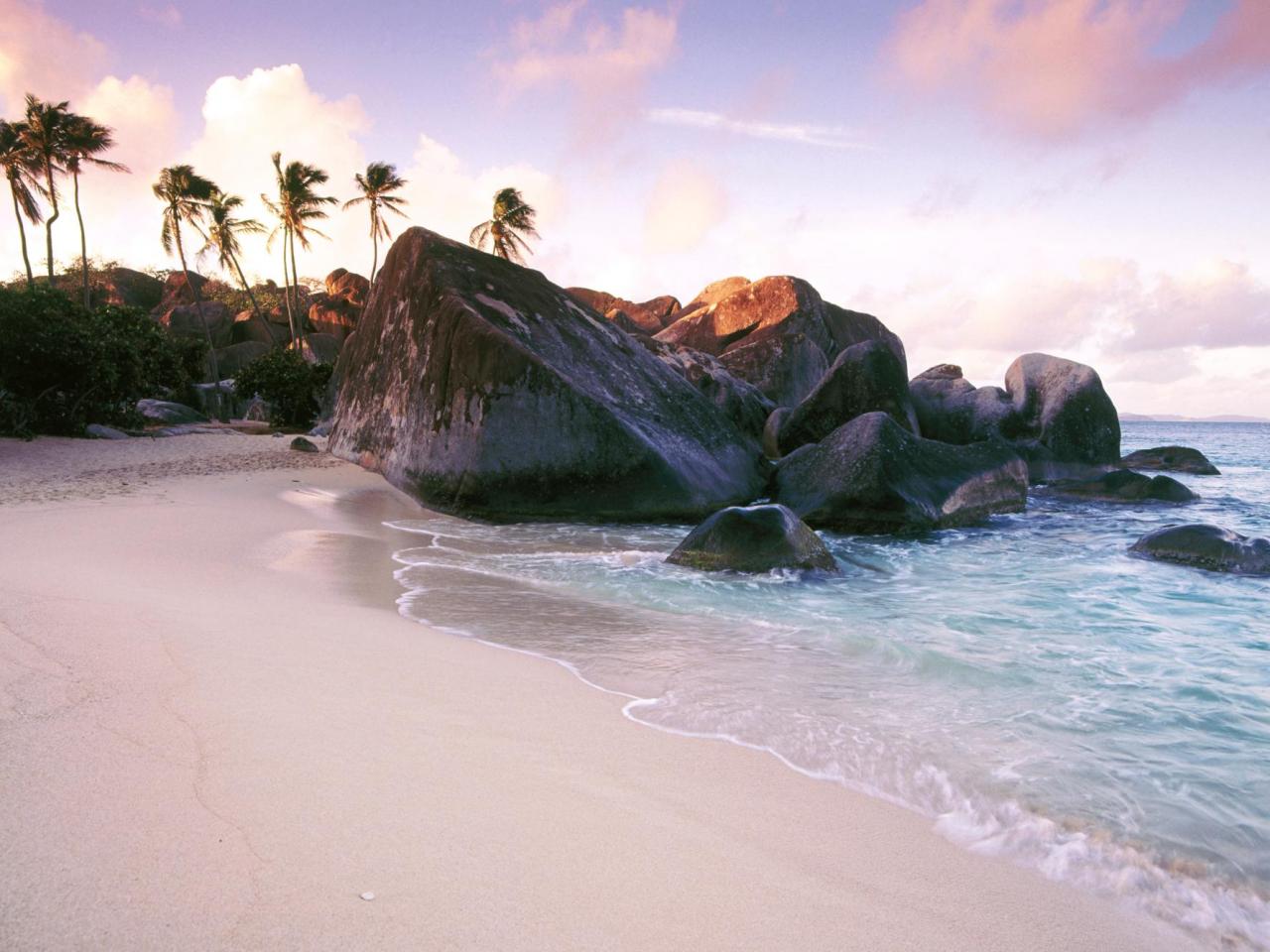 обои Virgin Gorda Island at Sunset, British Virgin Islands, West Indies фото