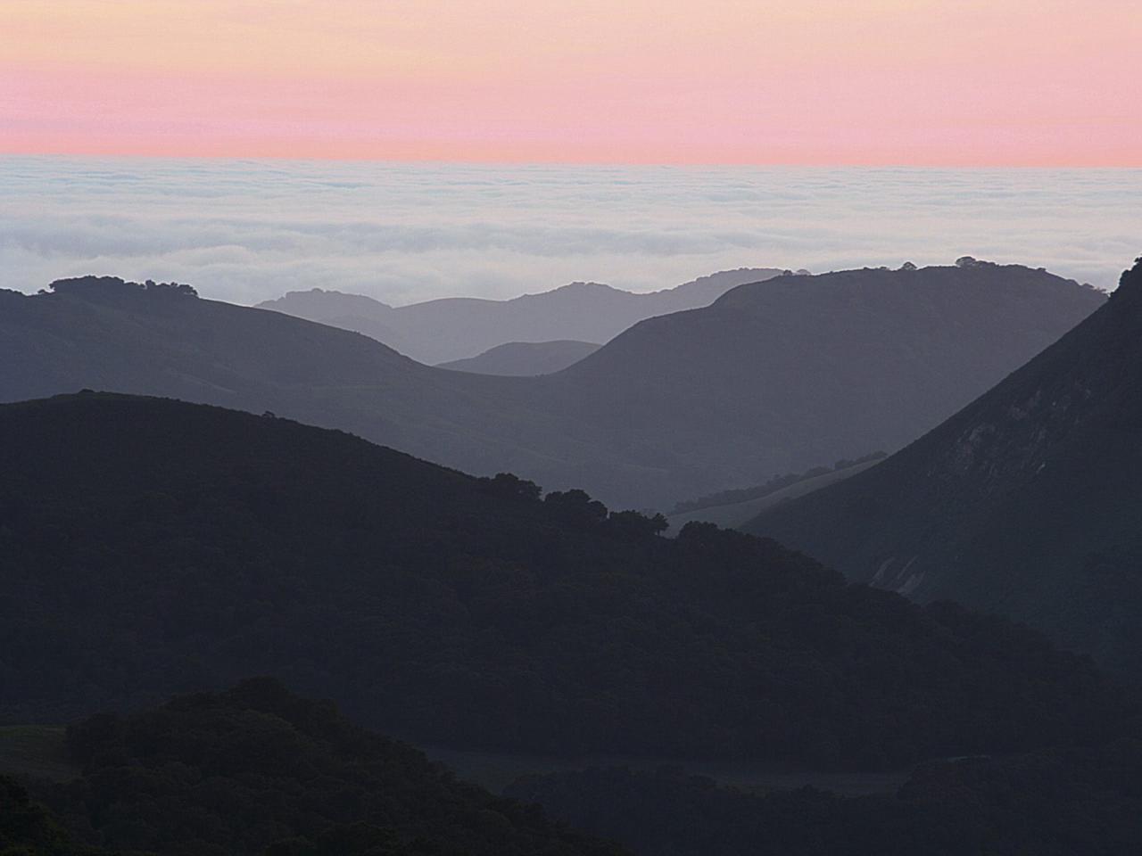 обои Big Sur at Dusk California фото