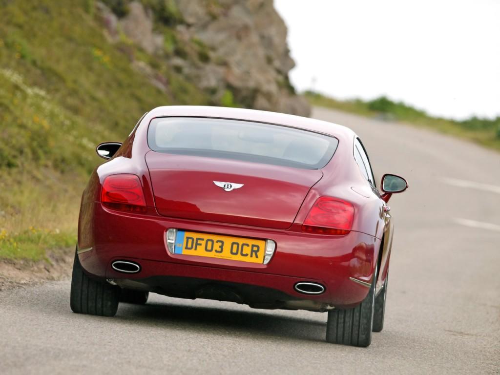 обои Bentley Continental GT red rear фото