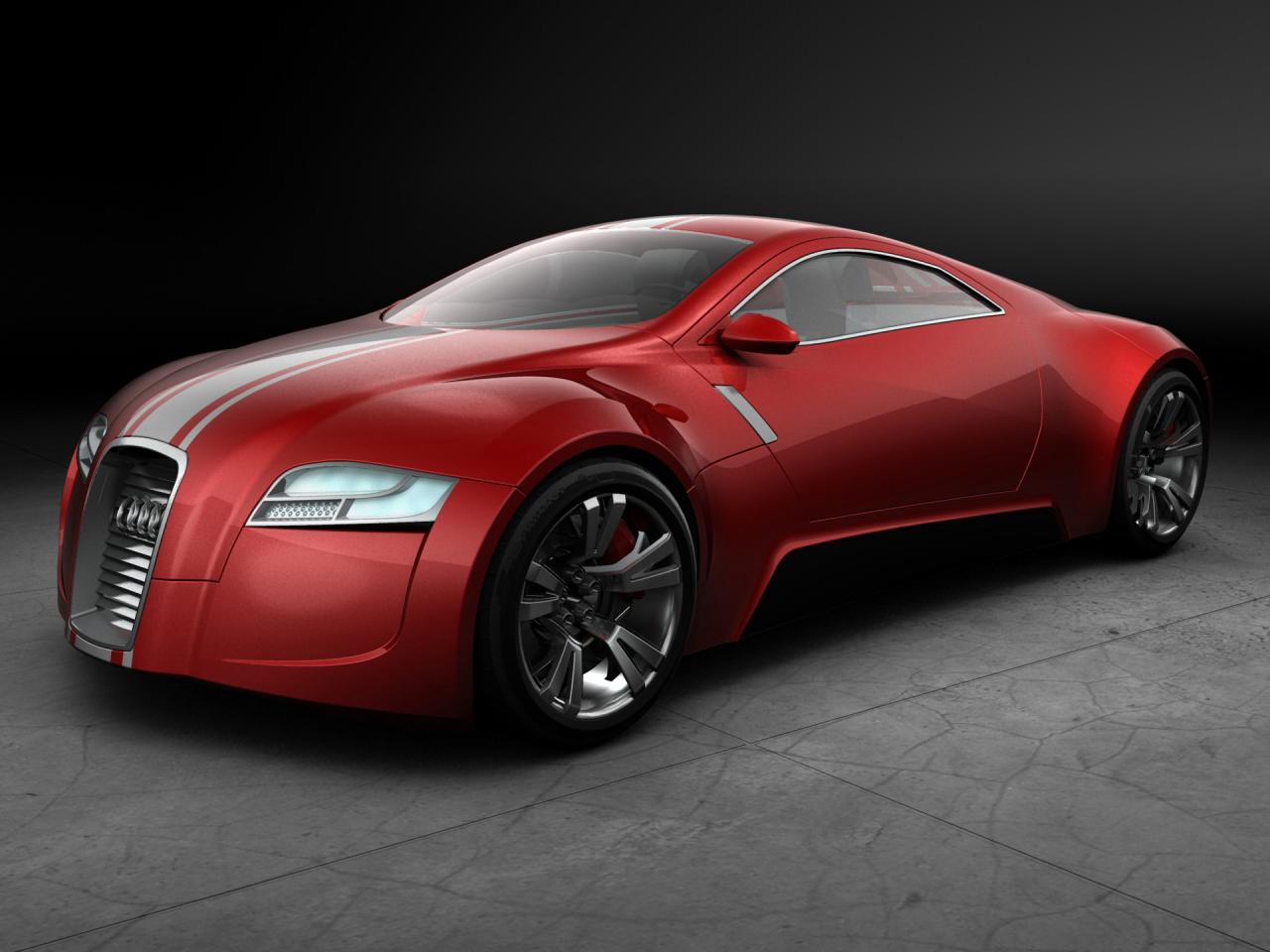 обои Audi R Zero Concept Red фото