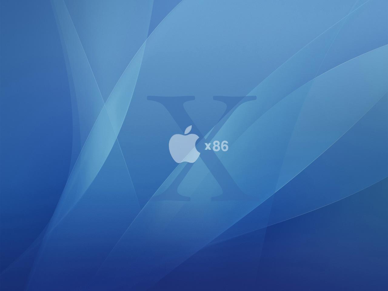 обои Mac os x x86 apple aqua blue фото