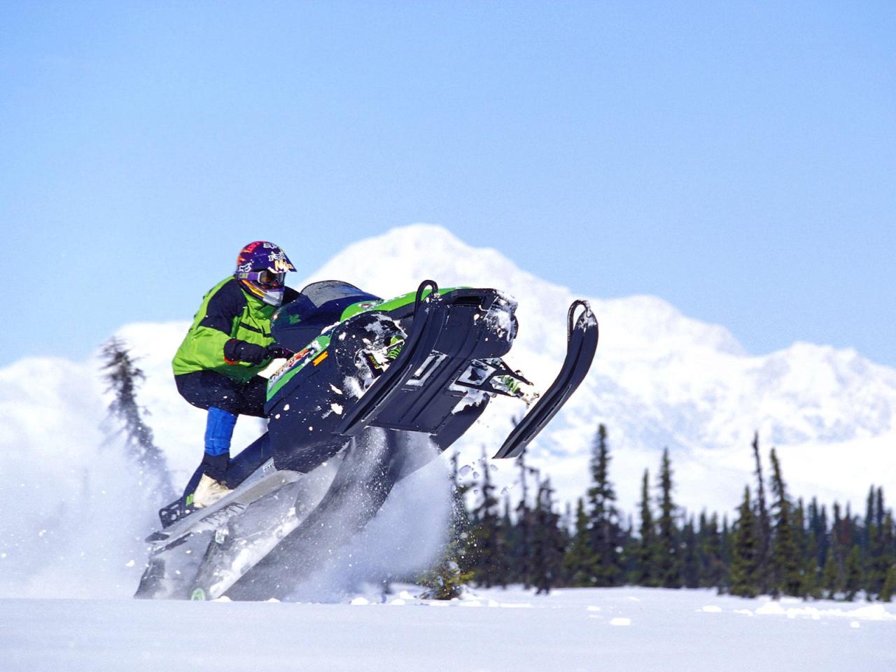 обои Extreme Snowmobile, Mount McKinley, Alaska фото