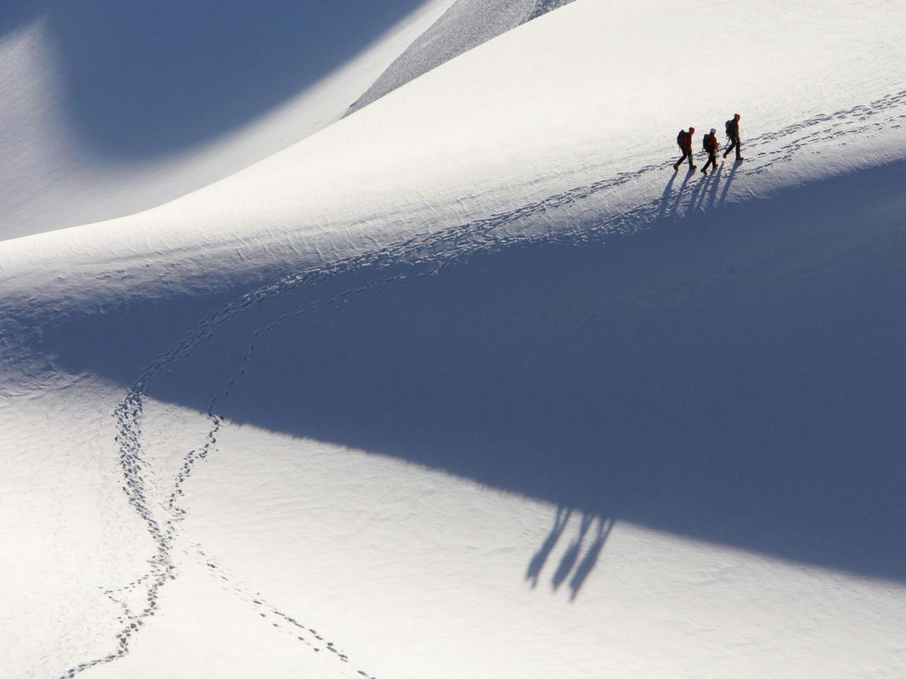 обои Alpinists, Chamonix, France фото