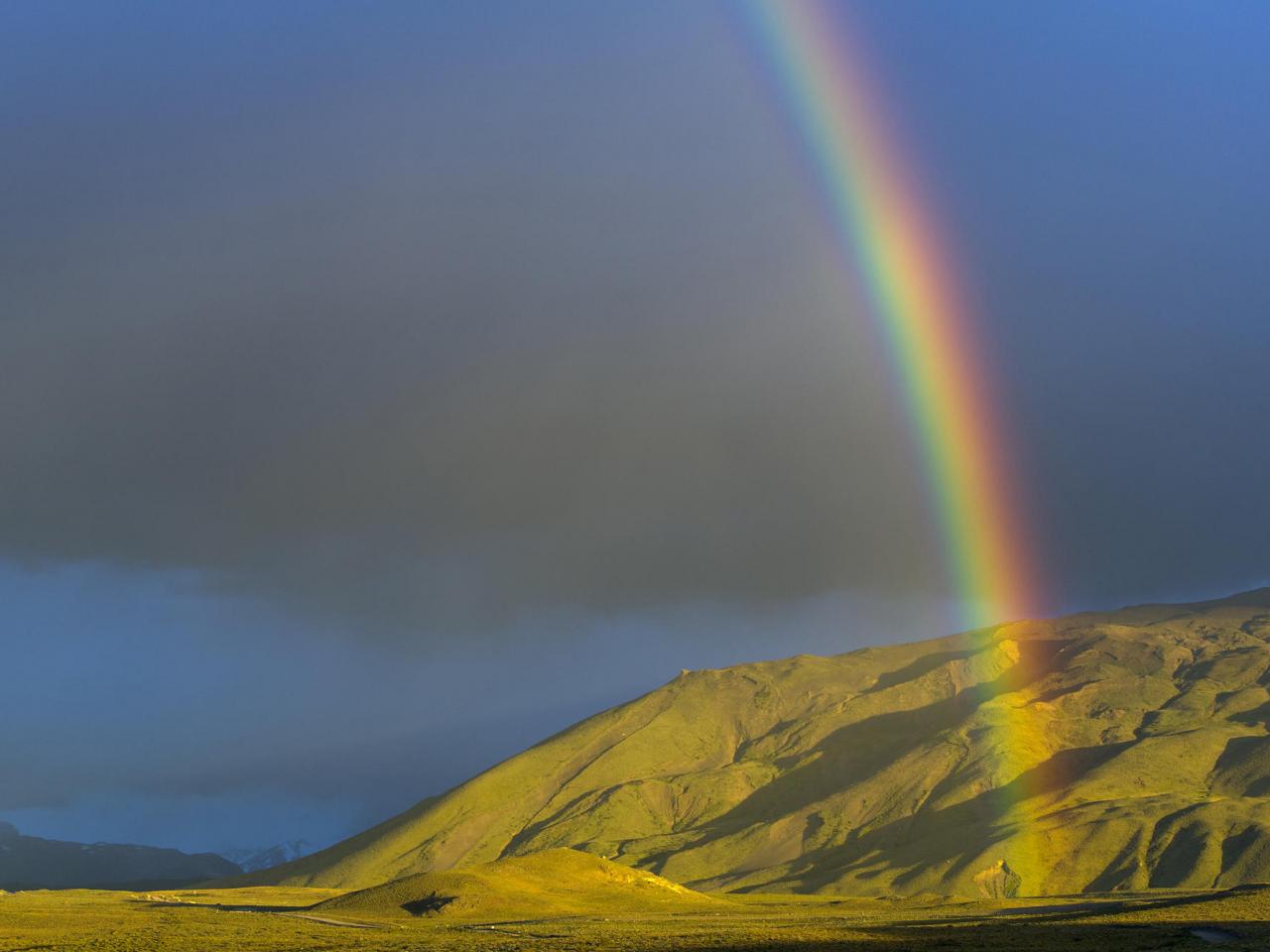 обои Rainbow Over Los Glaciares National Park, Patagonia фото