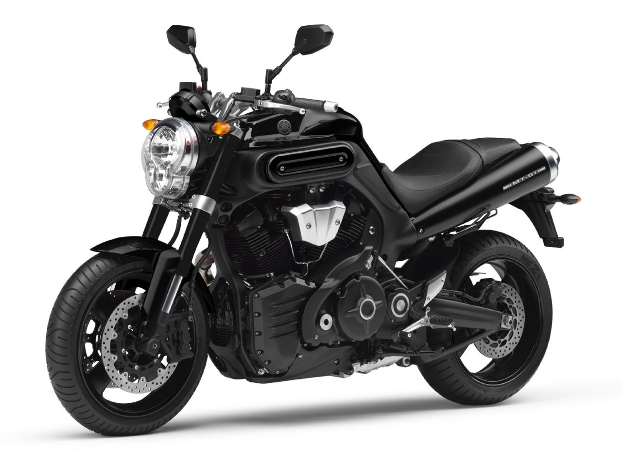 обои Черная Yamaha MT-01 фото