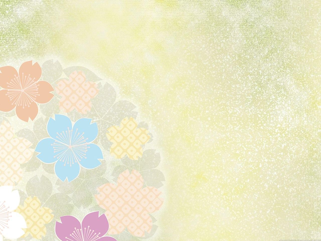 обои Colors and flower pattern in japanese style фото