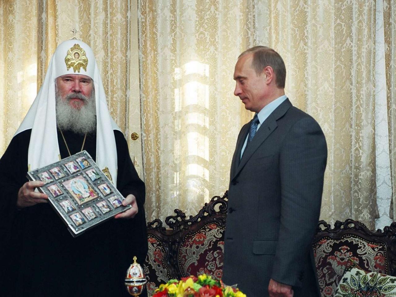 обои В.Путин  и Алексий 2 фото
