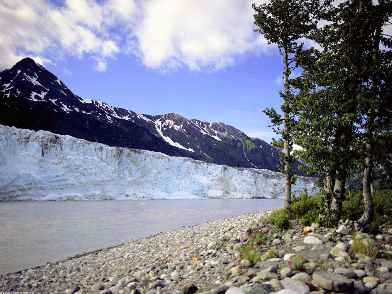 обои Childs Glacier, Cordova, Alaska фото