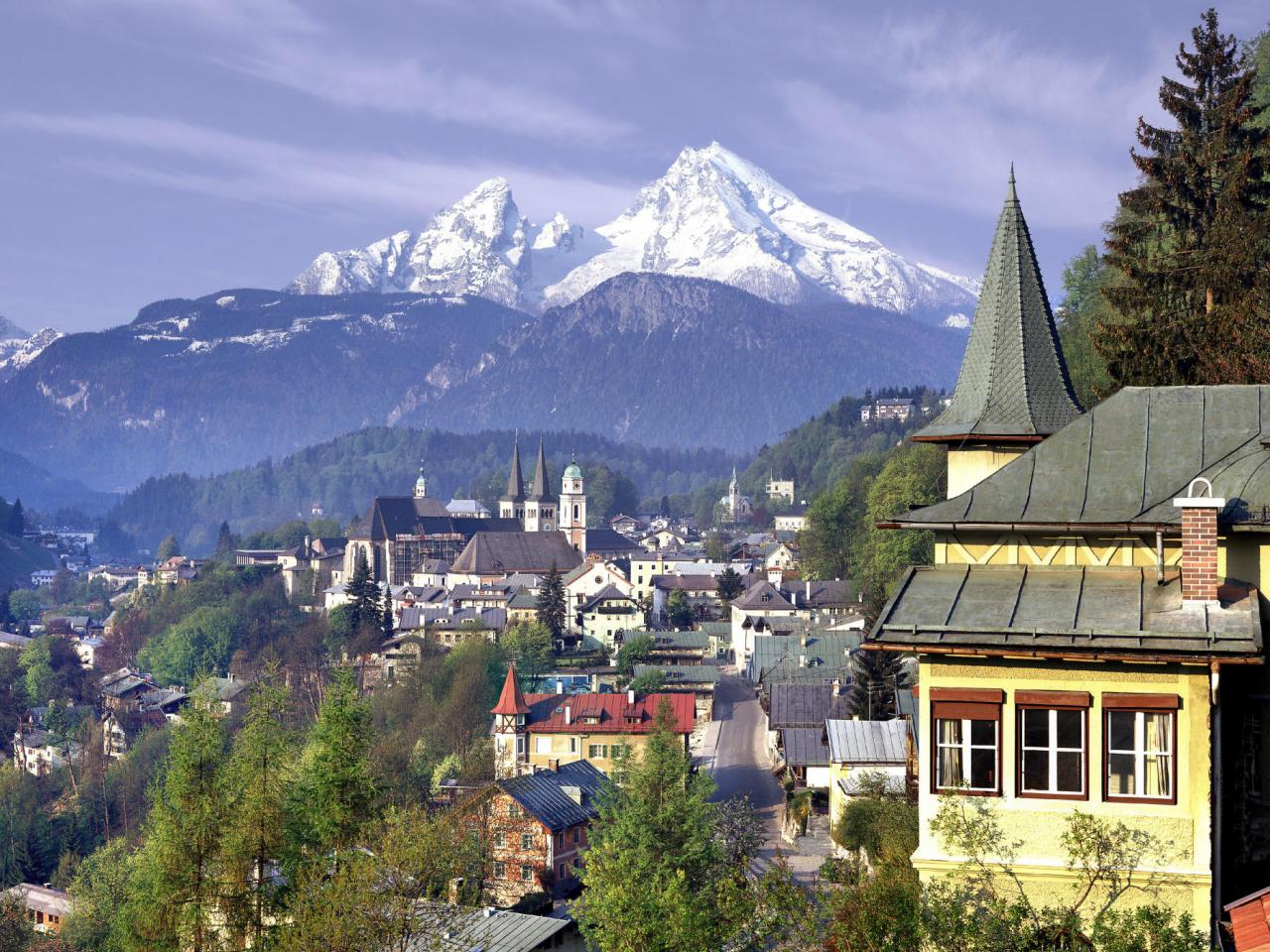 обои Bertesgarten and Mount Watzmann, Germany фото