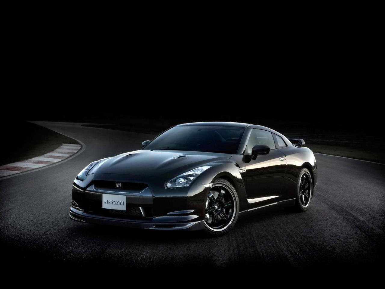 обои Nissan - GT-R SpecV - black фото