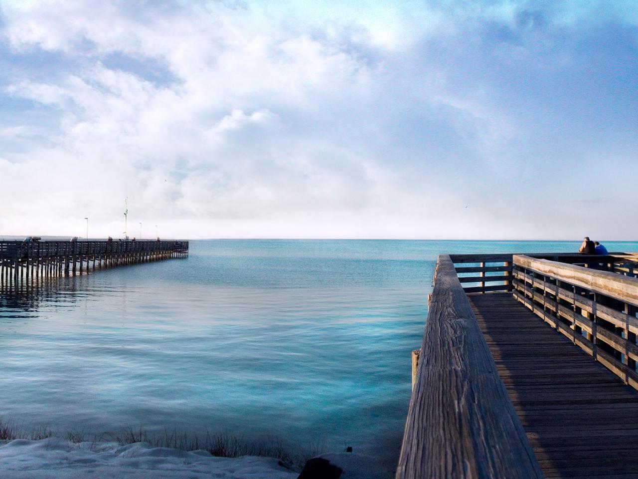 обои The dock parkers pier фото