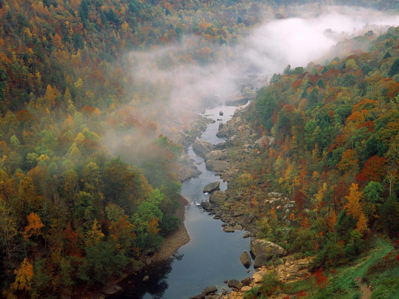 обои Devil s Jump Overlook, Big South Fork of the Cumberland Rive фото