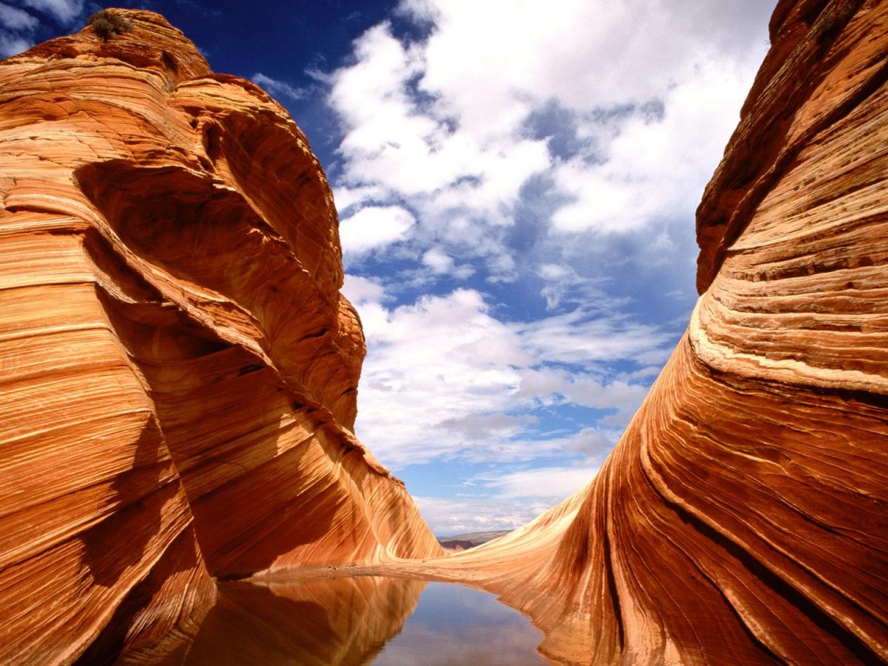 обои Hidden Pool, Colorado Plateau, Utah фото