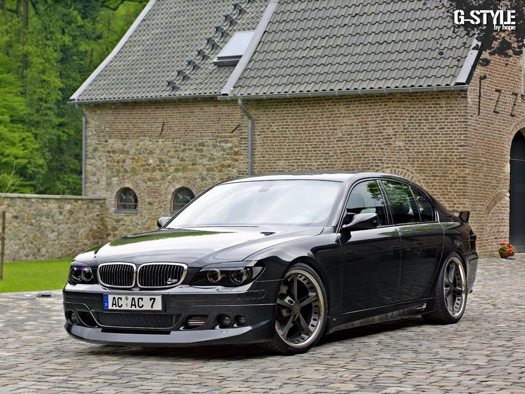 обои Чёрная BMW 7 фото